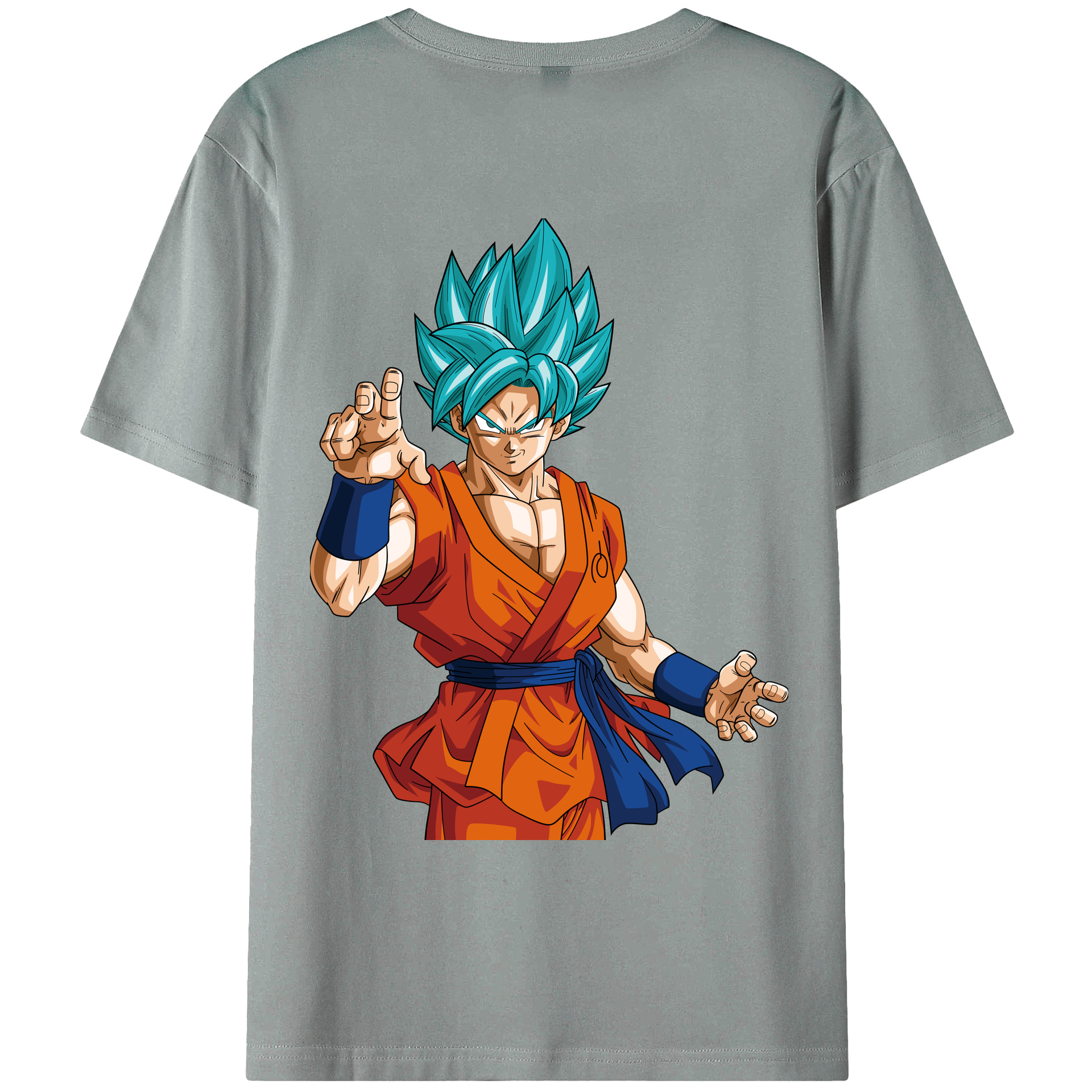 （画像用） ドラゴンボール 孫悟空（そん ごくう）Son Goku カカロット DRAGON BALL Kakarotto 綿100％ メンズ半袖Tシャツ（バックプリント） 通気性